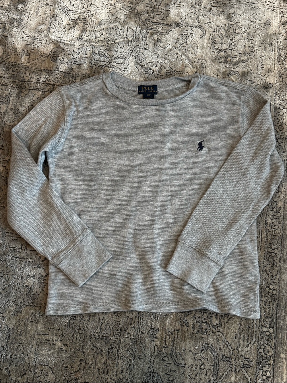 Polo by Ralph Lauren Kids Heather Gray Long-Sleeve Sweater
